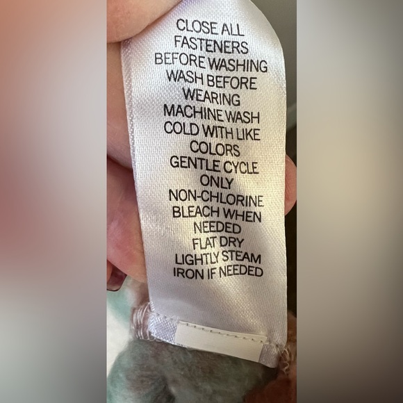 Sample? Brand removed - NWOT -  Shacket - Teal/Cream /Brown - 1X - Picture 6 of 8